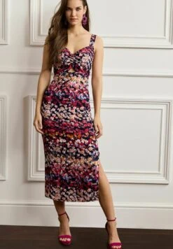 Next MIDI STANDARD - Etuikleid - Purple Floral