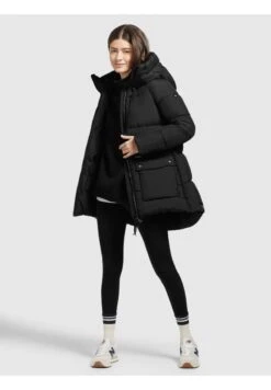 Khujo PHEOBE - Wintermantel - Schwarz -Kleidung Rabatte Geschäft 029f8da883754c0fa824881fc0d2311e
