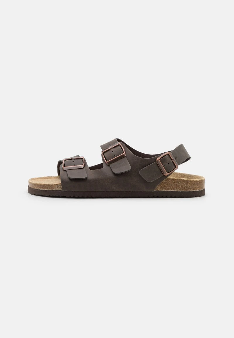 Pier One UNISEX - Riemensandalette - Dark Brown 1 Pier One UNISEX - Riemensandalette - Dark Brown