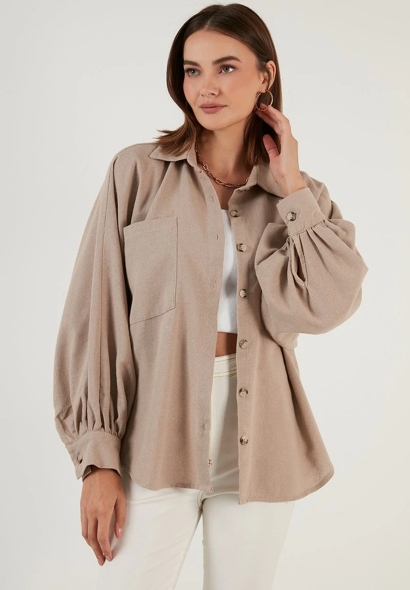 LELA Hemdbluse - Mink Color 1 LELA Hemdbluse - Mink Color