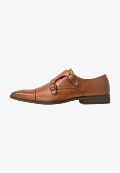 Pier One LEATHER - Business-Slipper - Cognac