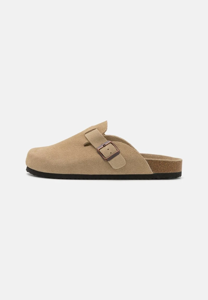 Pier One LEATHER UNISEX - Clogs - Beige 1 Pier One LEATHER UNISEX - Clogs - Beige