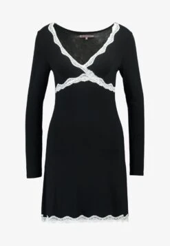 Anna Field HEIDI LONG SLEEVES VISCOSE NIGHTDRESS - Nachthemd - Black -Kleidung Rabatte Geschäft 32fa00dfae104f94a6dcda686bd2fdf8