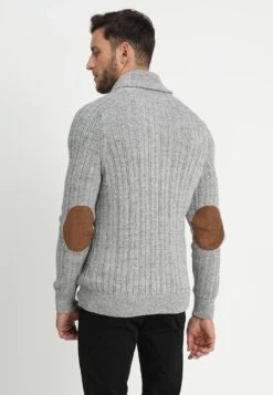 Pier One Strickjacke - Mottled Dark Grey -Kleidung Rabatte Geschäft 3374bc5b15c34532a3a61fa1517a3ccc