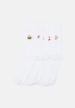 Pier One 5 PACK - Socken - White -Kleidung Rabatte Geschäft 35f7b069984f4e8582d725ec83815bbd 1