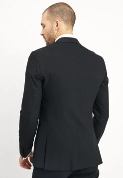BASIC PLAIN BLACK TUX SUIT SLIM FIT - Anzug - Black -Kleidung Rabatte Geschäft 3e5fbcfc90c94c759674fc2cdbb3d4cb