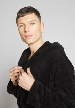 Pier One Bademantel - Black -Kleidung Rabatte Geschäft 46ddd89e67e647d9a552c22e74d82b35