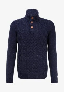 Pier One Strickpullover - Mottled Dark Blue -Kleidung Rabatte Geschäft 49376ac93c474dac8a45862469298487