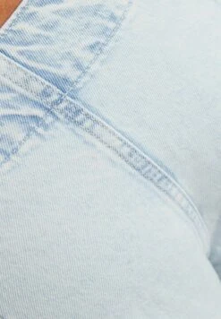 BERSHKA WIDE LEG 90S TIE - Jeans Straight Leg - Light Blue -Kleidung Rabatte Geschäft 4cf26e4214e24519ac82372efa4f6394