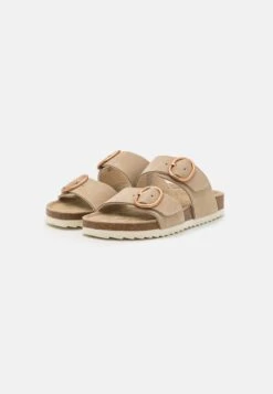 Pier One LEATHER - Pantolette Flach - Beige -Kleidung Rabatte Geschäft 5e6f22e4ce4b4fad8910aecdf2f52ef9
