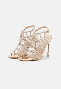 Anna Field LEATHER - High Heel Sandalette - Gold -Kleidung Rabatte Geschäft 684878368bdd4ca7b43bae05e6542152