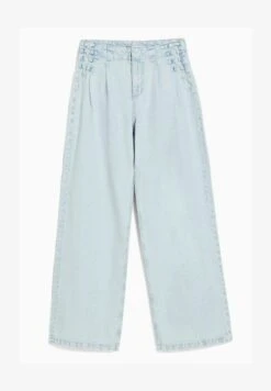 BERSHKA WIDE LEG 90S TIE - Jeans Straight Leg - Light Blue -Kleidung Rabatte Geschäft 6adc33c874214603865f960e989dd7a5