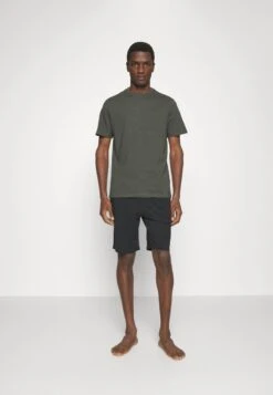 Pier One Nachtwäsche Set - Black/khaki