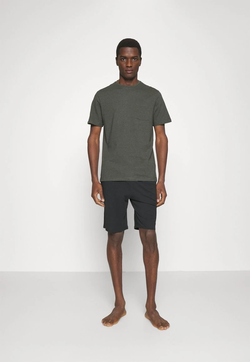 Pier One Nachtwäsche Set - Black/khaki 1 Pier One Nachtwäsche Set - Black/khaki