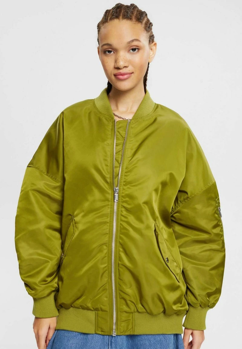 Edc By Esprit BOMBERJACKET - Bomberjacke - Olive 1 Edc By Esprit BOMBERJACKET - Bomberjacke - Olive