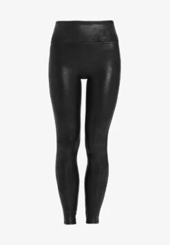 Spanx FAUX LEATHER LEGGINGS - Leggings - Strümpfe - Black -Kleidung Rabatte Geschäft 7eec0d10486240bb80bf857bc3d7d1b7