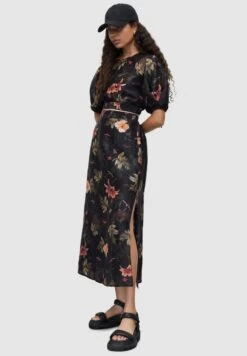 AllSaints ASTA VIVIANA - Maxirock - Black -Kleidung Rabatte Geschäft 82d3e5d436934230a4120b33ab1acf10