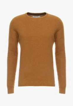 Pier One Strickpullover - Mottled Dark Yellow -Kleidung Rabatte Geschäft 83162adb0e174da3a4851f0ab6d152d2