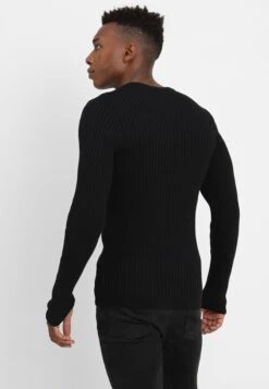 Pier One Strickpullover - Black -Kleidung Rabatte Geschäft 85f01a0834104511aab6df550e9810b7