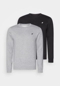 Pier One Sweatshirt - Black/mottled Grey -Kleidung Rabatte Geschäft 85f1371ece5d476794476850af6f9da1 1