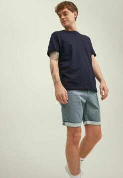 Jack & Jones PRINT - Shorts - Slate Gray -Kleidung Rabatte Geschäft 8a261a7f833842d289b00fdc2be858d3