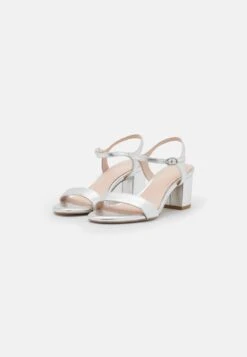 Anna Field LEATHER - Riemensandalette - Silver -Kleidung Rabatte Geschäft 8ce0c9b46f9f41c29e5eca00a046d1ab