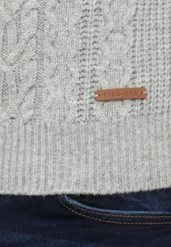 Pier One Strickpullover - Mottled Grey -Kleidung Rabatte Geschäft 98e400a2e6784522b8ea9f8eb6bf3691