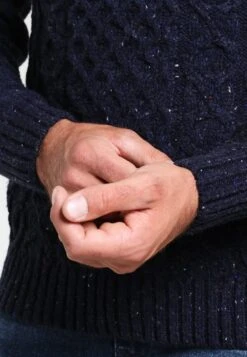 Pier One Strickpullover - Mottled Dark Blue -Kleidung Rabatte Geschäft a048db5e31ba4f3589df0abe92fd4cb7