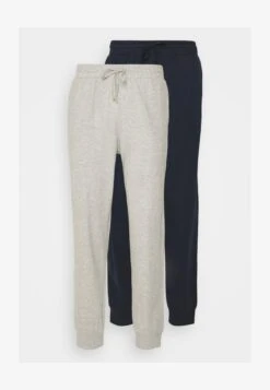 Pier One 2 PACK - Nachtwäsche Hose - Dark Blue/mottled Light Grey -Kleidung Rabatte Geschäft a09bfd20bcd84e39aeecebf2df10c7b2
