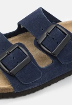 Pier One LEATHER UNISEX - Hausschuh - Dark Blue -Kleidung Rabatte Geschäft a5a88158e25a4eb4b3e59dc262861c25