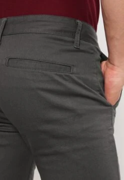 Pier One SLIM FIT CHINO - Chino - Dark Grey -Kleidung Rabatte Geschäft ad63fc5f1f3f44ed919d121e71899f26