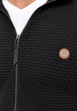 Indicode Jeans BERMIE - Sweatjacke - Black -Kleidung Rabatte Geschäft b571643bd8c84dc5931fb4247ff567ff