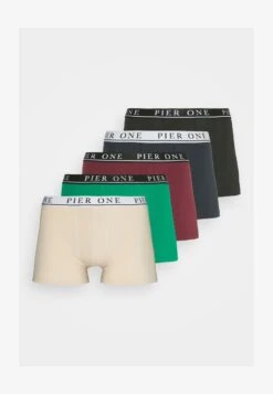 Pier One 5 PACK - Panties - Beige/green/bordeaux -Kleidung Rabatte Geschäft bc7bad60932445cabd41ffd20695bb0b