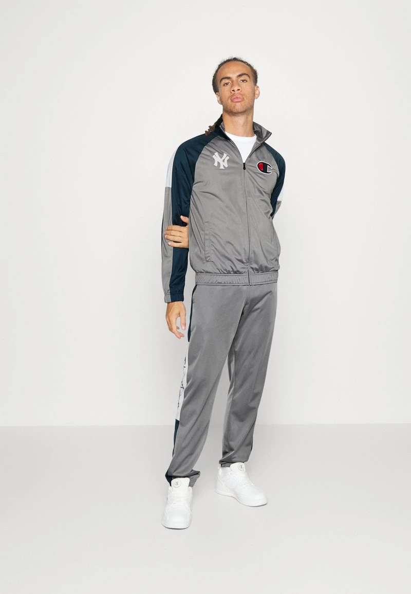 Champion NEW YORK YANKEES TRACKSUIT - Trainingsanzug - Grey/dark Blue 2 Champion NEW YORK YANKEES TRACKSUIT - Trainingsanzug - Grey/dark Blue – Bild 2