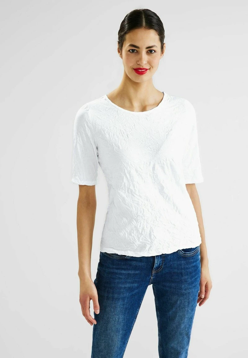 STREET ONE CRASH OPTIK - T-Shirt Basic - Weiß 6 STREET ONE CRASH OPTIK - T-Shirt Basic - Weiß – Bild 6