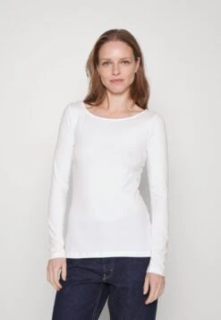 Anna Field 2 PACK - Langarmshirt - White/green -Kleidung Rabatte Geschäft c1921cb821434906a8deea7b799d682f