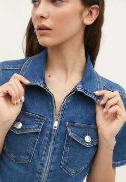 Stradivarius Jumpsuit - Dark Blue Denim -Kleidung Rabatte Geschäft c766608362e147428f4a4f54bf5ac3bc