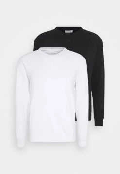 Pier One 2 PACK - Sweatshirt - White/black -Kleidung Rabatte Geschäft c8d8ecb087614e1d86ddf5a1041c7c53