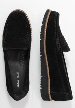 Anna Field COMFORT LEATHER - Slipper - Black -Kleidung Rabatte Geschäft cfa07cd963784bf69b43bc908cbd5eb6