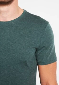 Pier One T-Shirt Basic - Green Melange -Kleidung Rabatte Geschäft d508f159fdf845899bceb24aac987afc