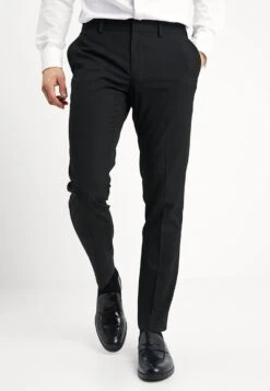 BASIC PLAIN BLACK TUX SUIT SLIM FIT - Anzug - Black -Kleidung Rabatte Geschäft d7c6dc4b665a4696a153e495b2b1bcb6