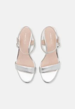Anna Field LEATHER - Riemensandalette - Silver -Kleidung Rabatte Geschäft d8175a71baaa42b89c0f78ec1aba1ef6