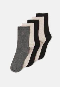 Anna Field 5 PACK - Socken - Beige/black/grey -Kleidung Rabatte Geschäft dea7449edcb441f7b7474480476e34b4 1