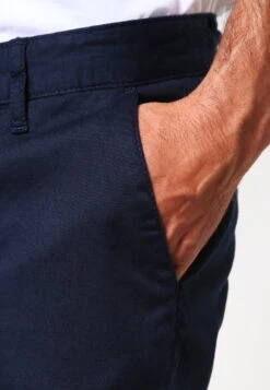 Pier One SLIM FIT CHINO - Chino - Dark Blue -Kleidung Rabatte Geschäft e9b0cf0937424b249f03ead3cee4c9bf