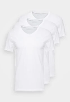 Pier One 3 PACK - T-Shirt Basic - White -Kleidung Rabatte Geschäft f303a530b2ca4ce1b1fd875519edd597