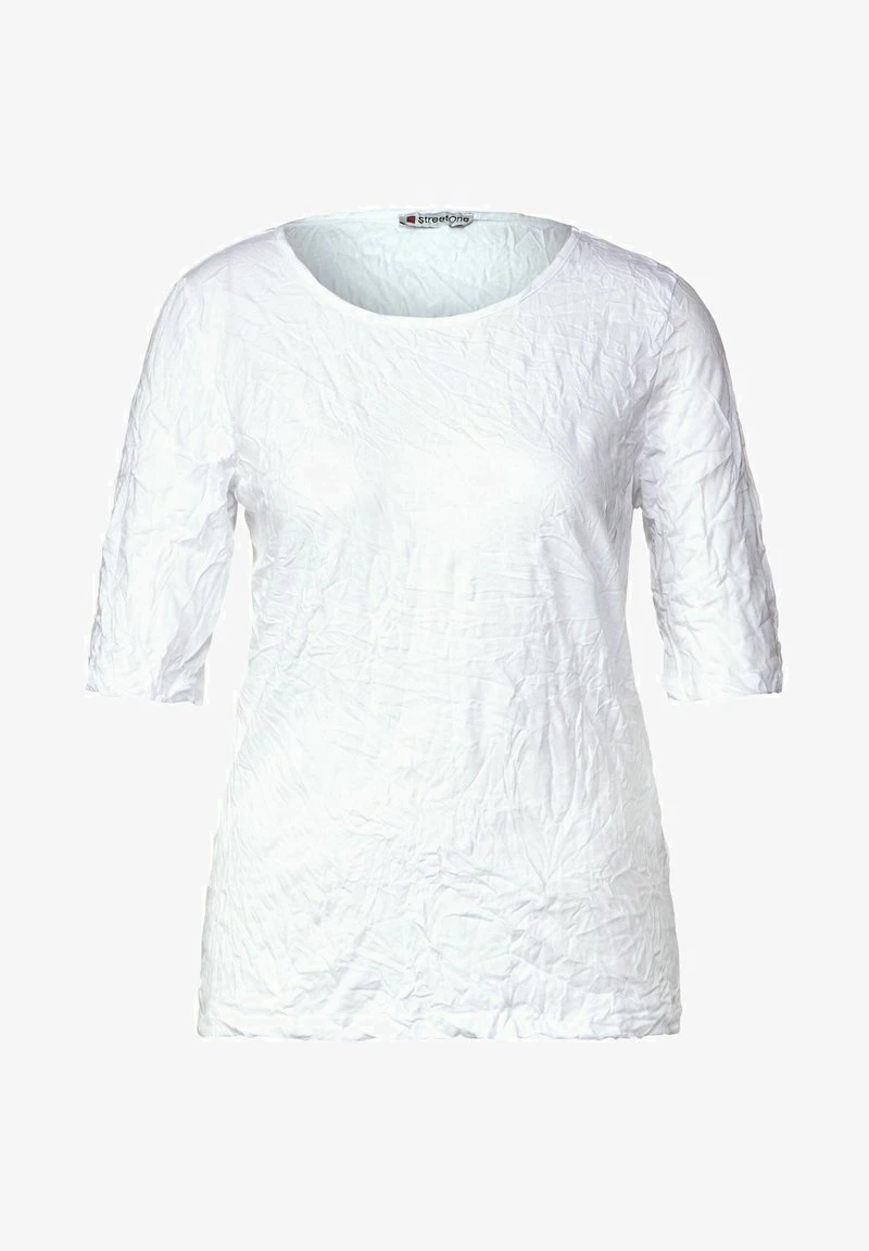 STREET ONE CRASH OPTIK - T-Shirt Basic - Weiß 4 STREET ONE CRASH OPTIK - T-Shirt Basic - Weiß – Bild 4