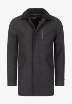 Indicode Jeans FALMO - Kurzmantel - Mini Herringbone Black -Kleidung Rabatte Geschäft fe384659517d402da71935a7b4e5e6e9